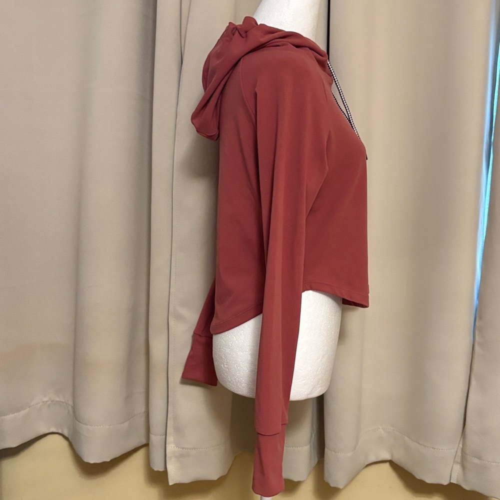 CB Rust Hoodie with Drawstrings - Picture 5 of 6
